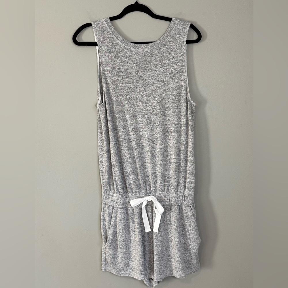 Wilfred Free Knit Tank Romper in Heather Grey (Size S)